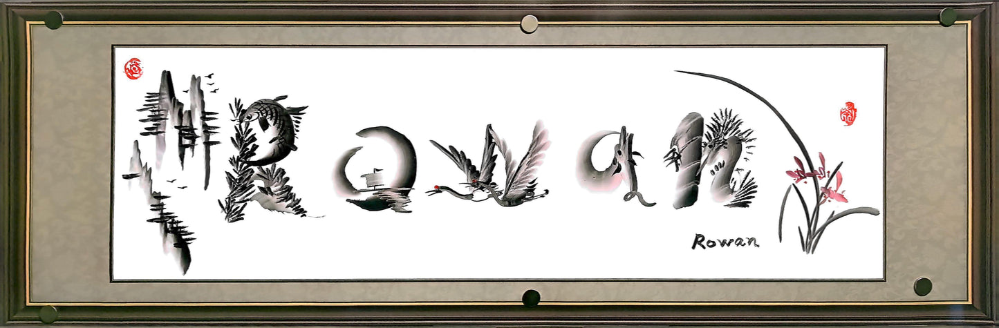 Custom Hand-Painted Name Artwork - English